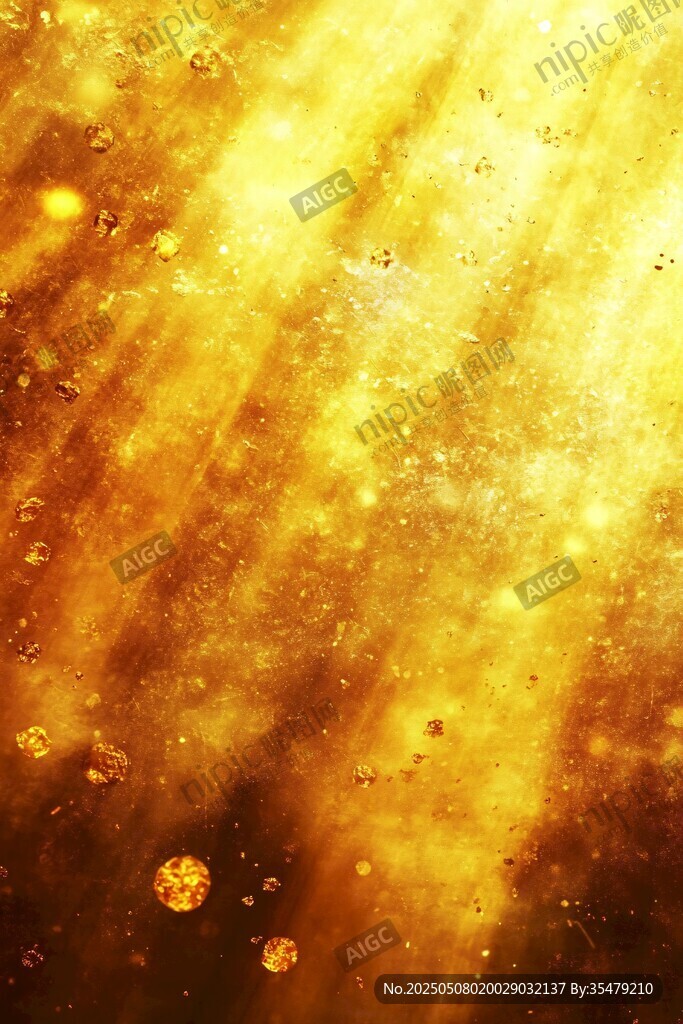 金色夢幻光斑背景特效
