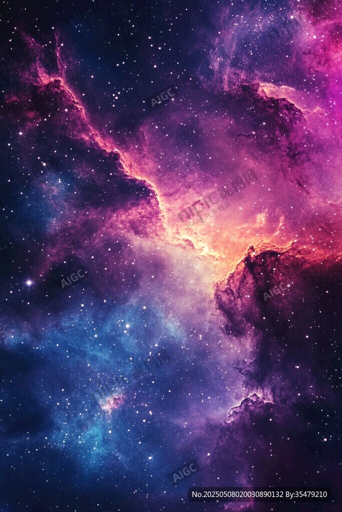 夢幻絢麗的宇宙星云景觀