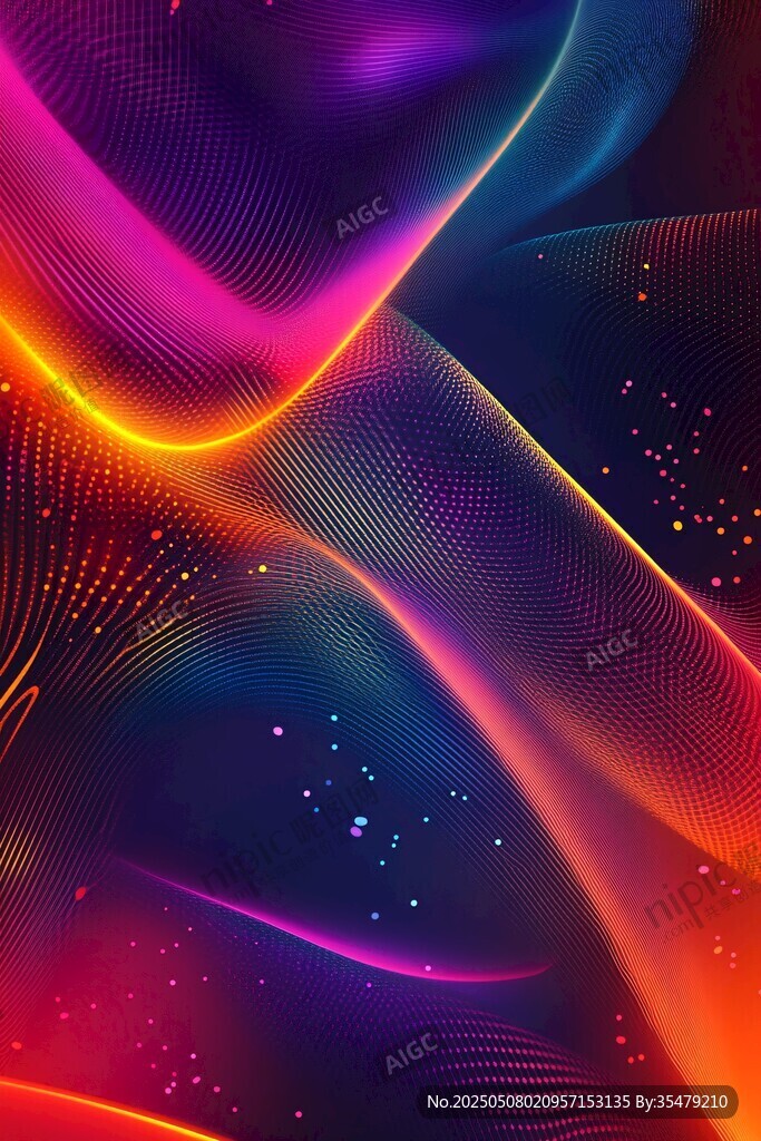 炫彩流動光效背景圖