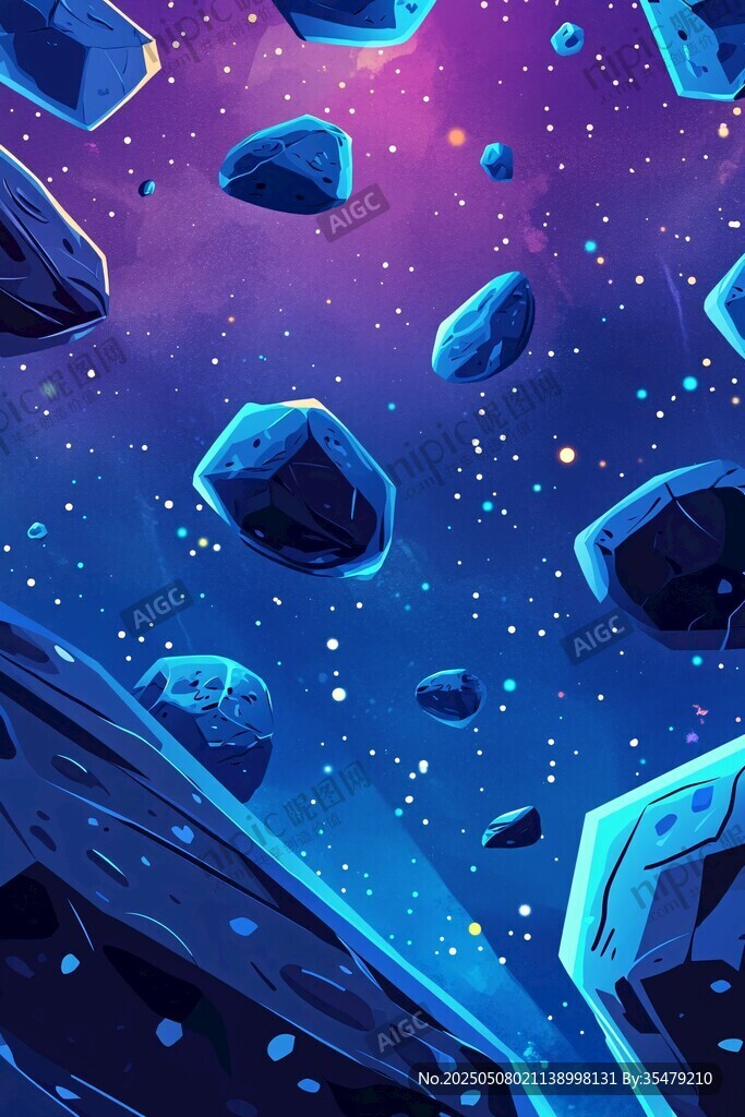 夢(mèng)幻宇宙中的隕石與飛船