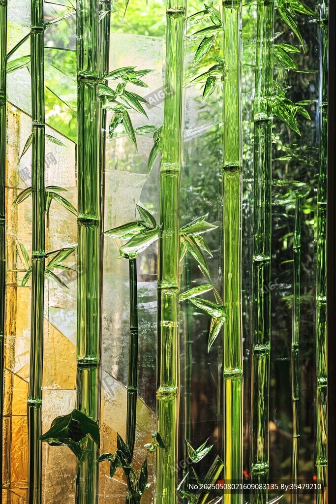 翠綠竹林景致