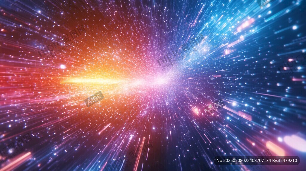 璀璨星際流光特效背景圖