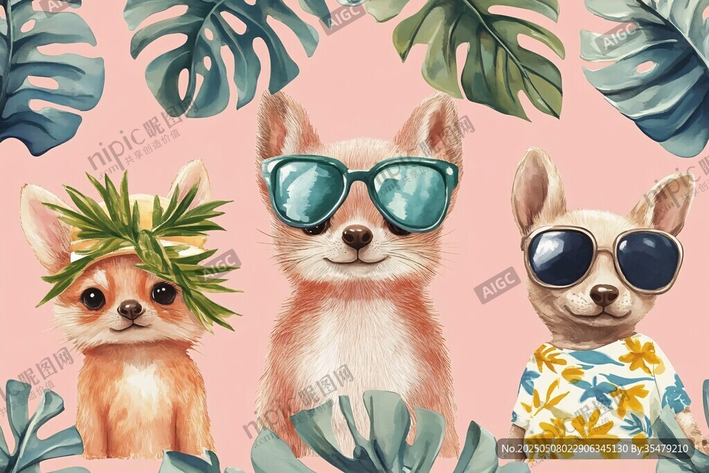 時(shí)尚萌寵的夏日植物派對