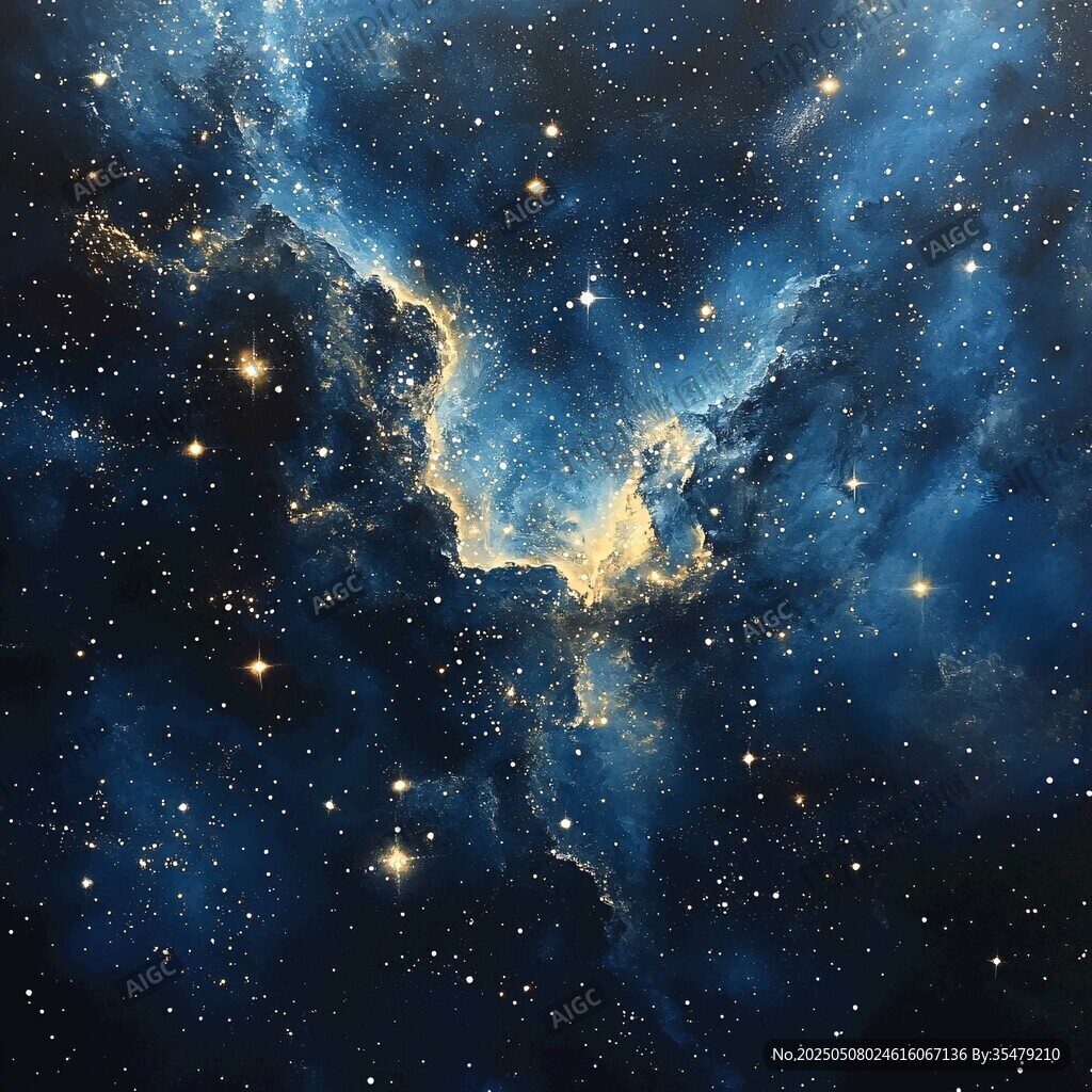 夢(mèng)幻璀璨的宇宙星云圖景
