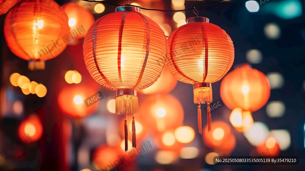 喜慶紅燈籠點(diǎn)亮美好氛圍