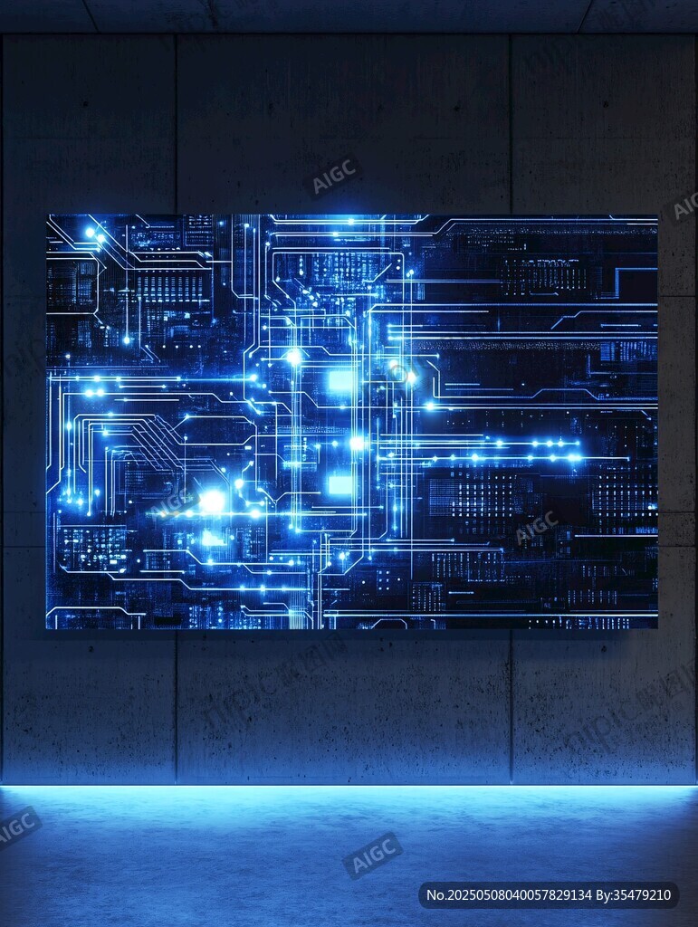 科技感十足的炫酷電路板