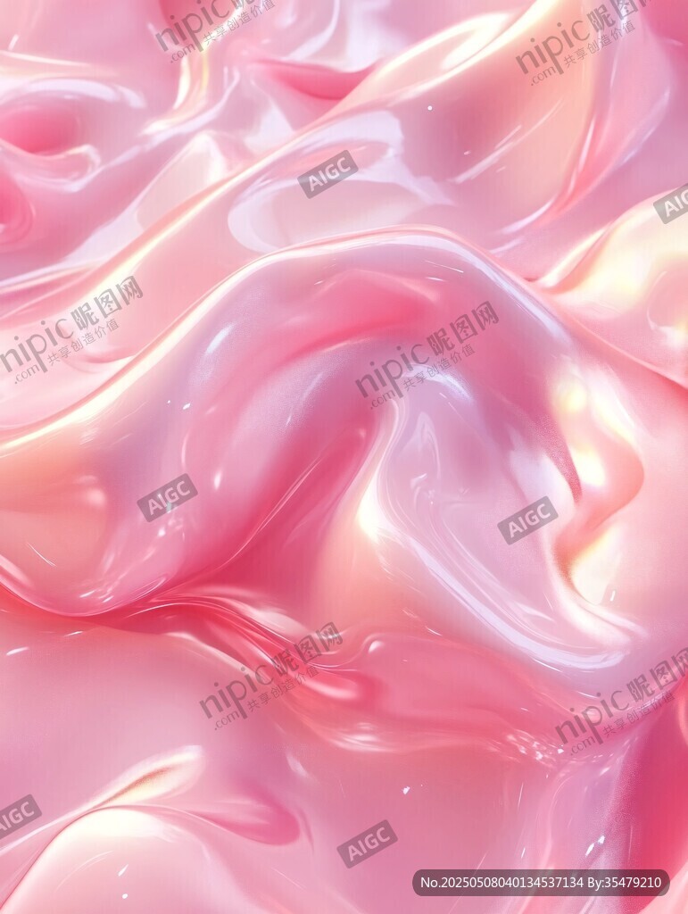 夢(mèng)幻粉色流體紋理圖案