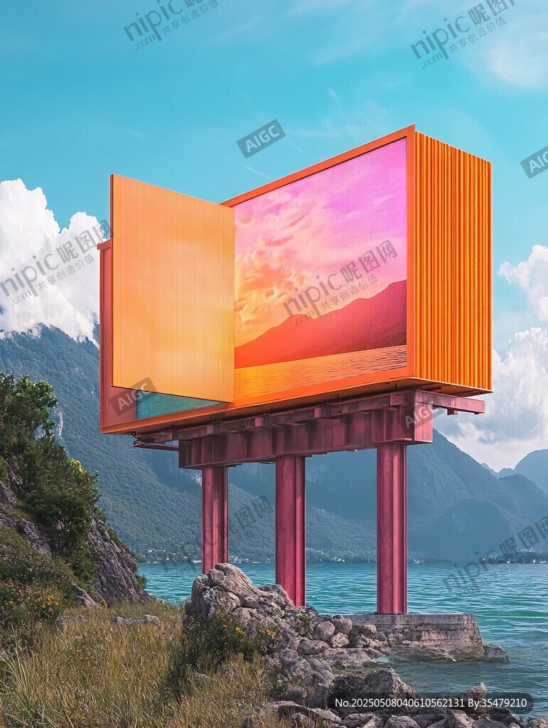 海邊奇幻屏幕景觀