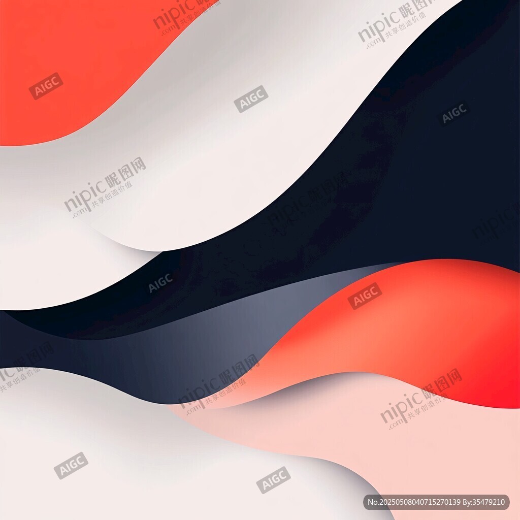 動感漸變波浪抽象背景圖