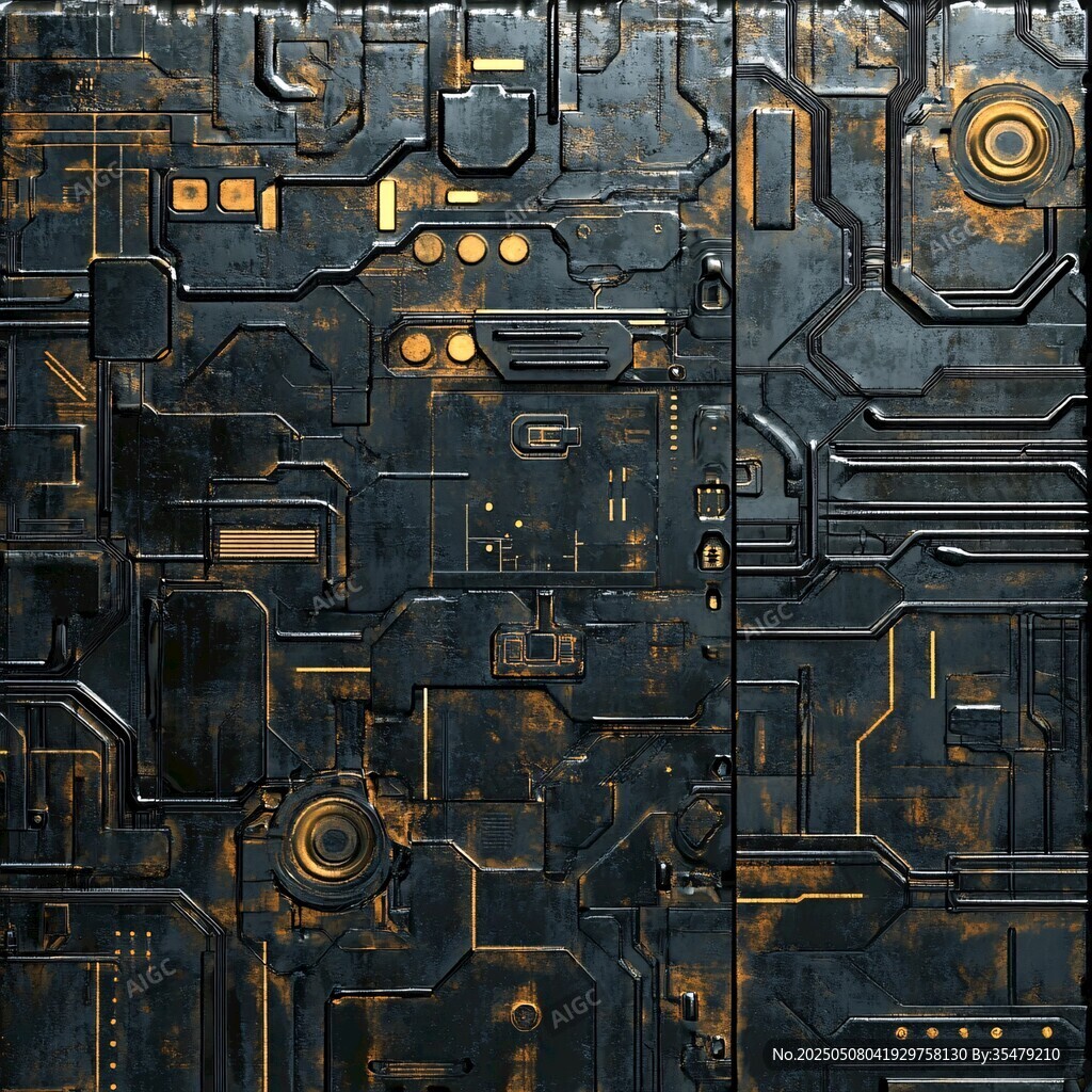 金屬質(zhì)感電路板紋理背景