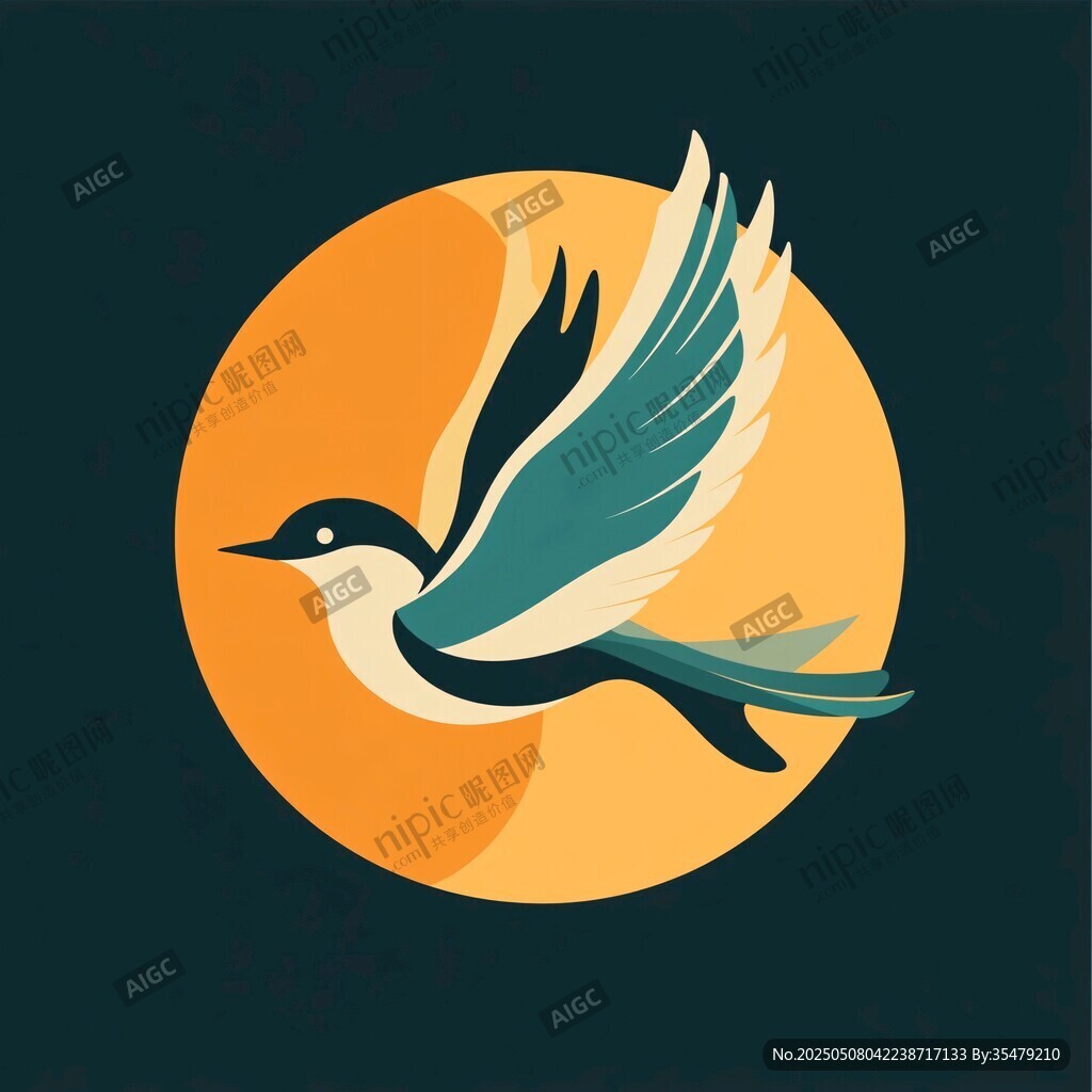 飛鳥(niǎo)伴日 靈動(dòng)插畫(huà)