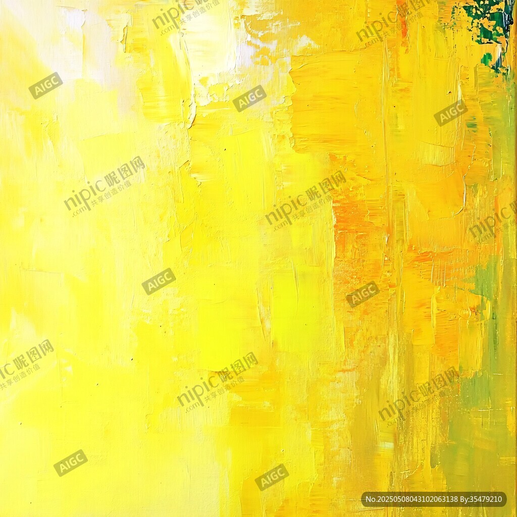 明亮黃色抽象藝術(shù)畫(huà)作