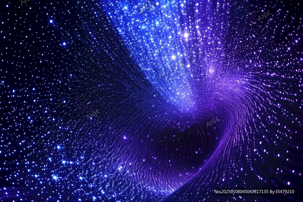 夢幻星空粒子漩渦特效