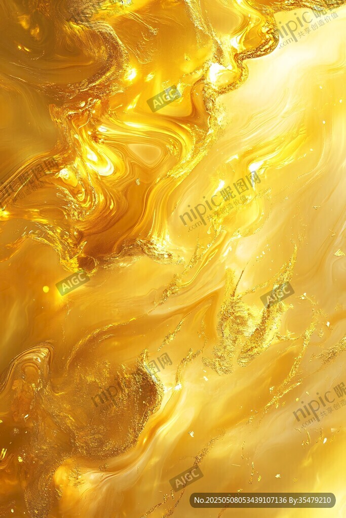 流動(dòng)的金色夢(mèng)幻液體