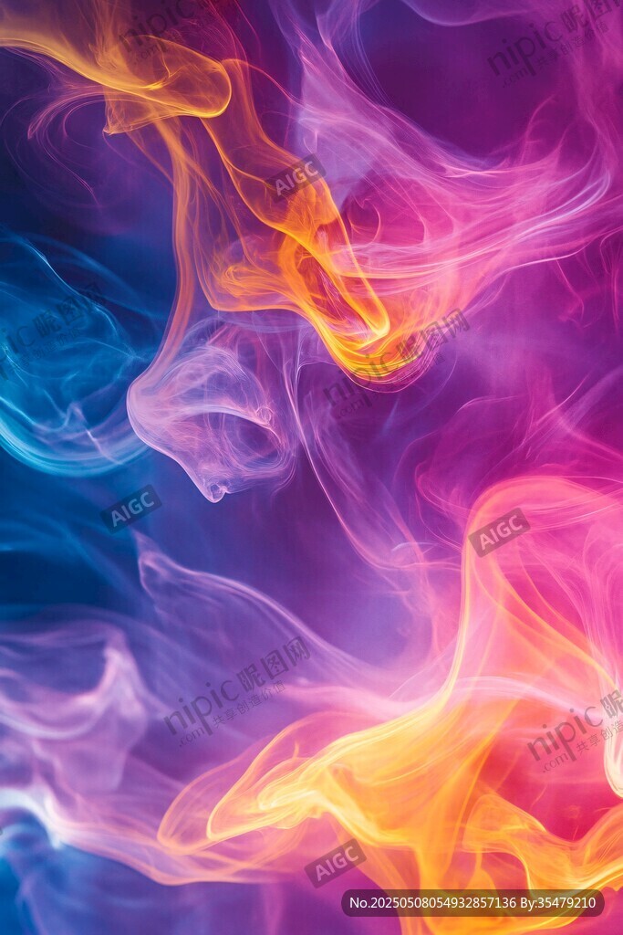 夢幻彩色煙霧紋理背景
