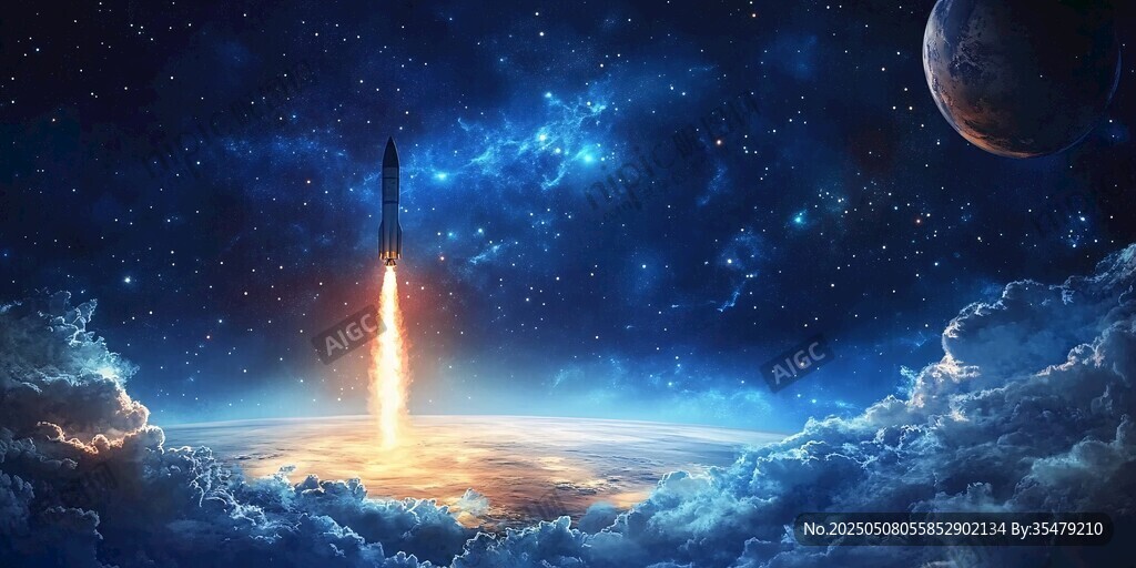 火箭升空 逐夢(mèng)浩瀚星空