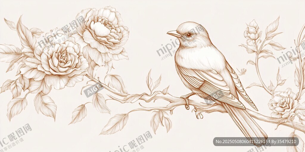 花鳥圖繪 優(yōu)雅自然之美