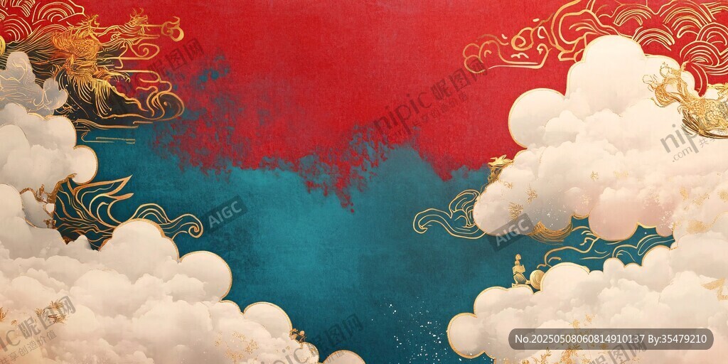 國風云海背景圖