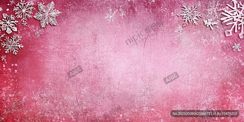粉色雪花背景紋理圖