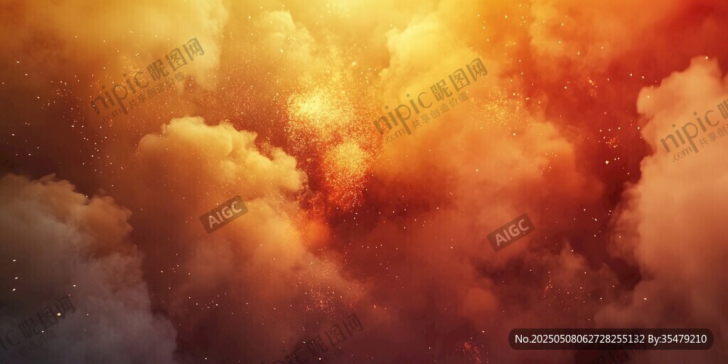 夢幻絢麗的火云景象