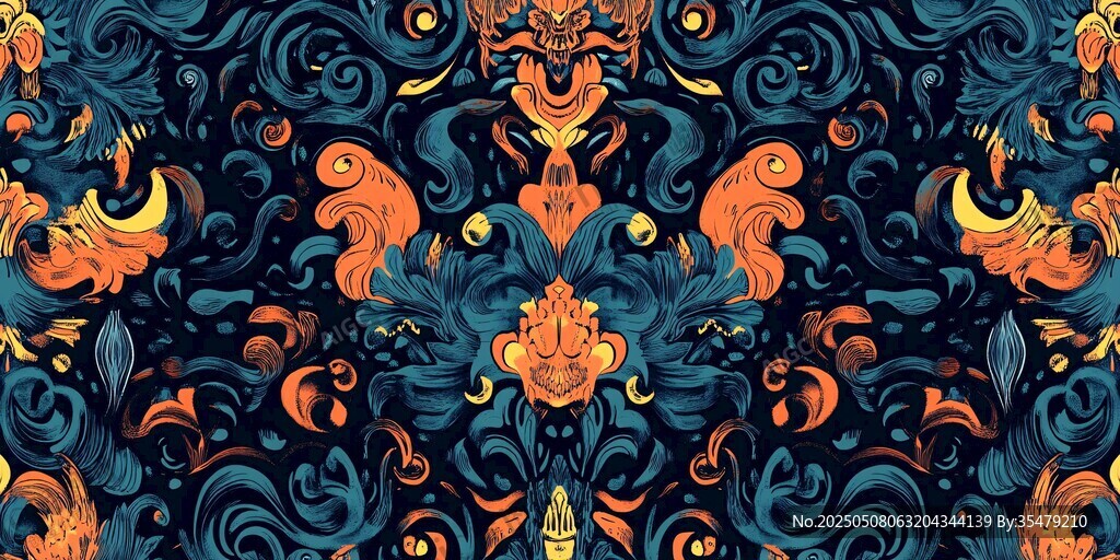 中式古典花紋精美圖案