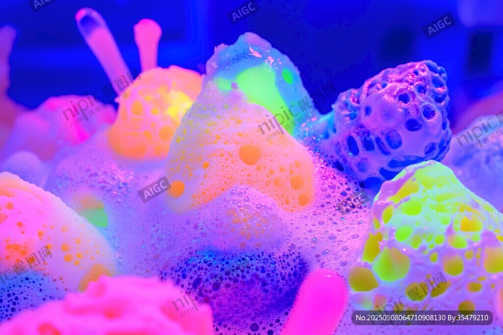 夢幻熒光海底珊瑚景觀