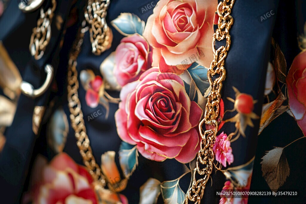 花卉鏈條裝飾的時(shí)尚單品