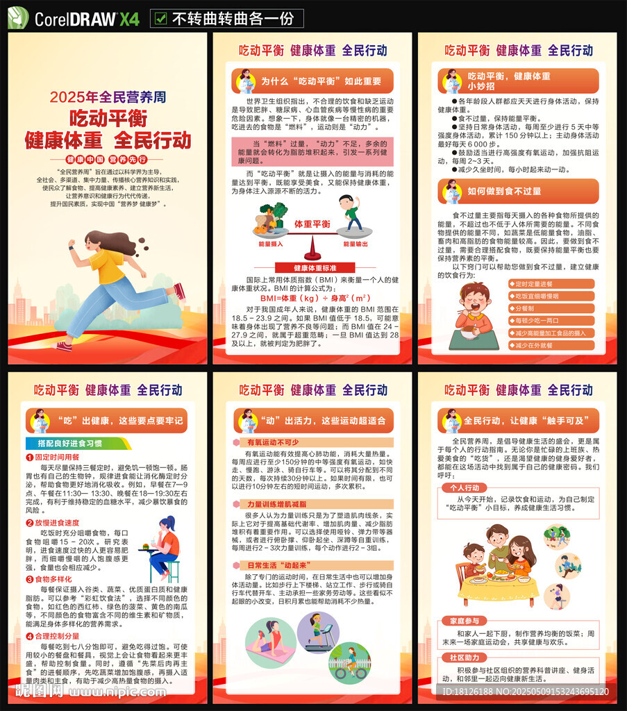 全民營養周海報