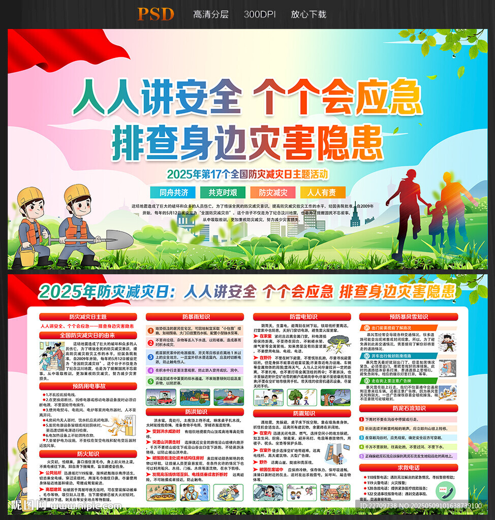 512防震減災宣傳展板