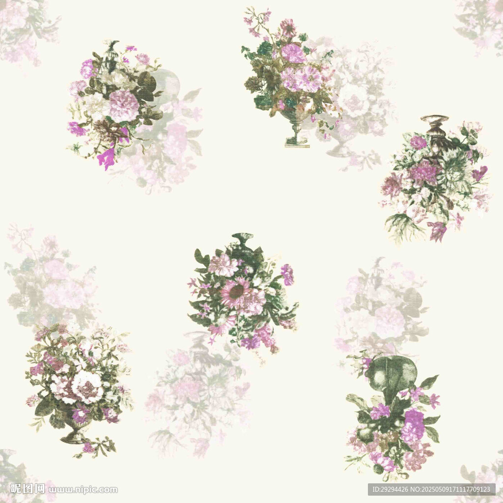 亂花  花卉  圖案