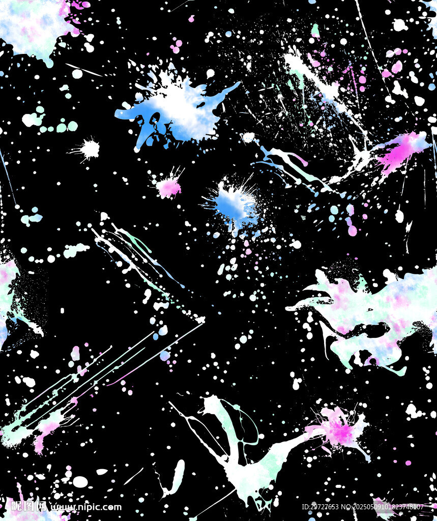 潑墨 扎染 星空點