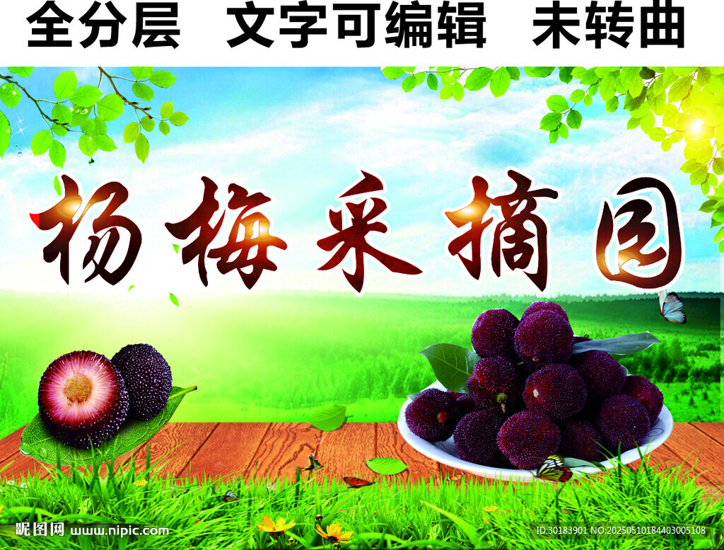 楊梅種植采摘園招牌