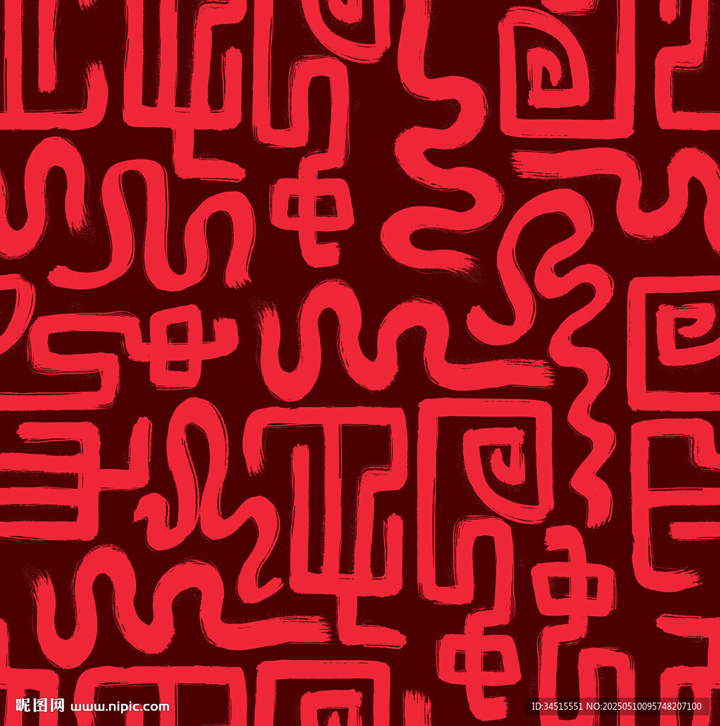 紅色阿拉伯文字圖案背景