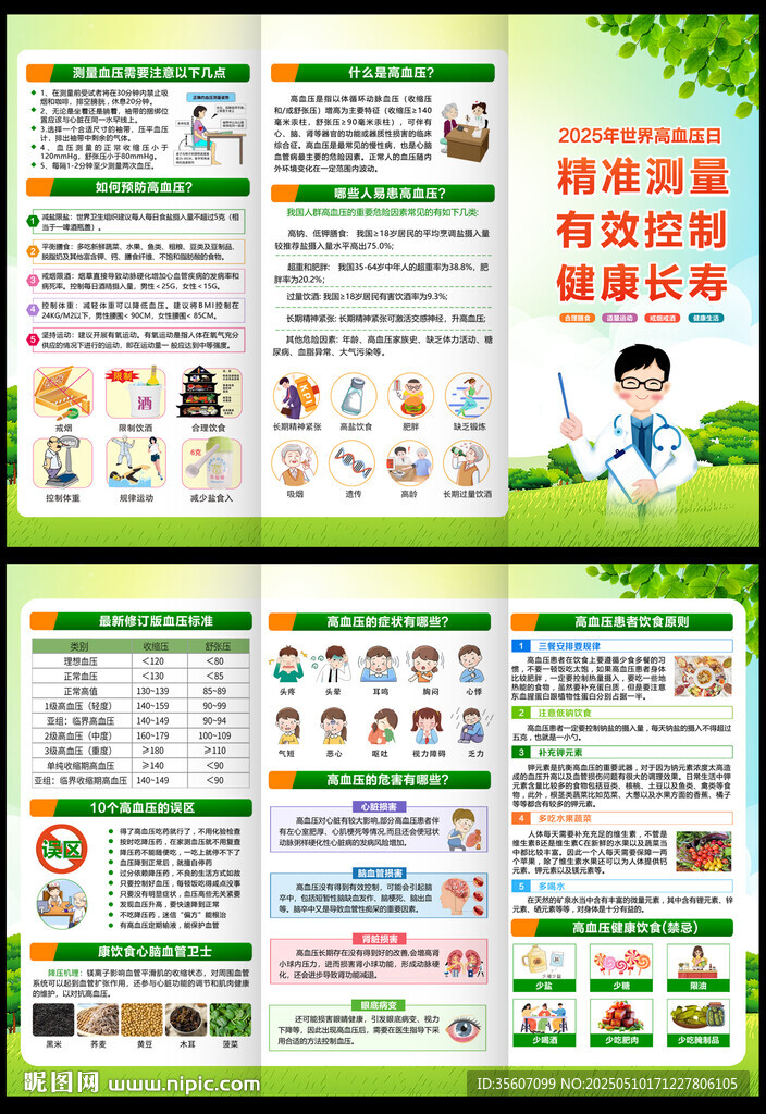2025年世界高血壓日三折頁