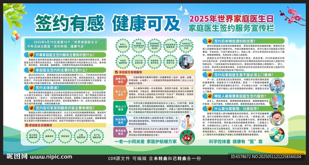 2025世界家庭醫(yī)生日宣傳欄