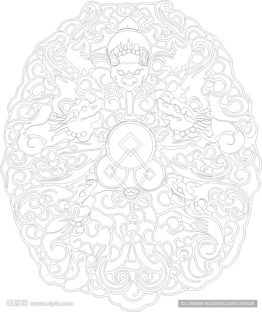 四龍戲珠  