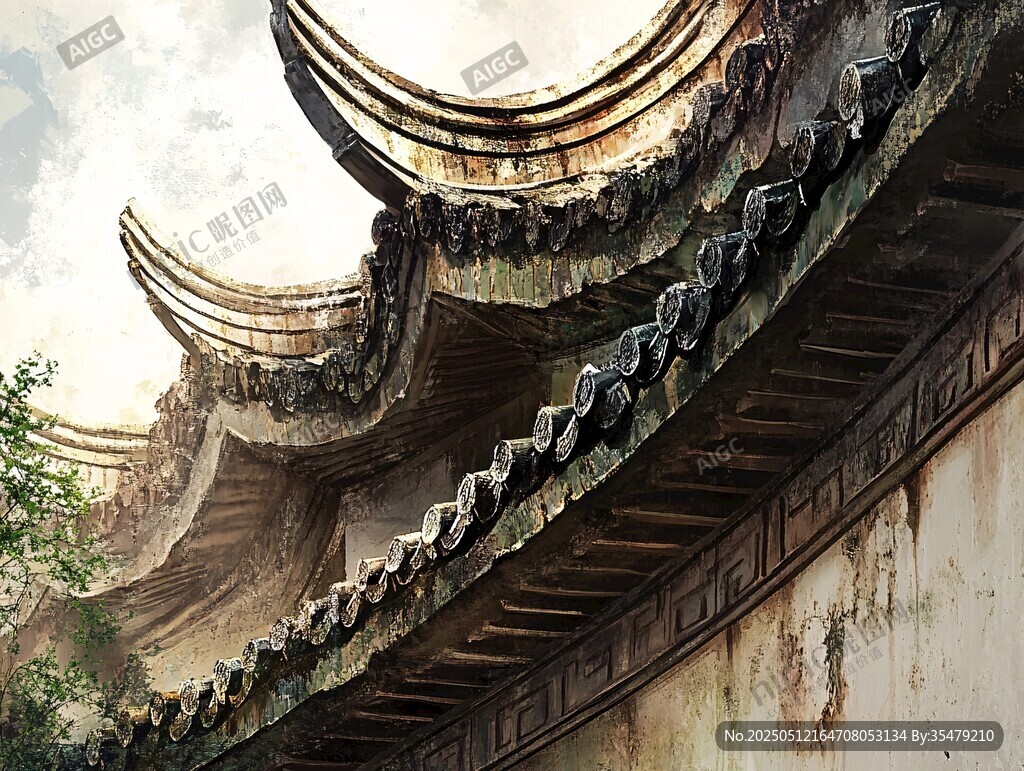 古建飛檐 盡顯中式韻味