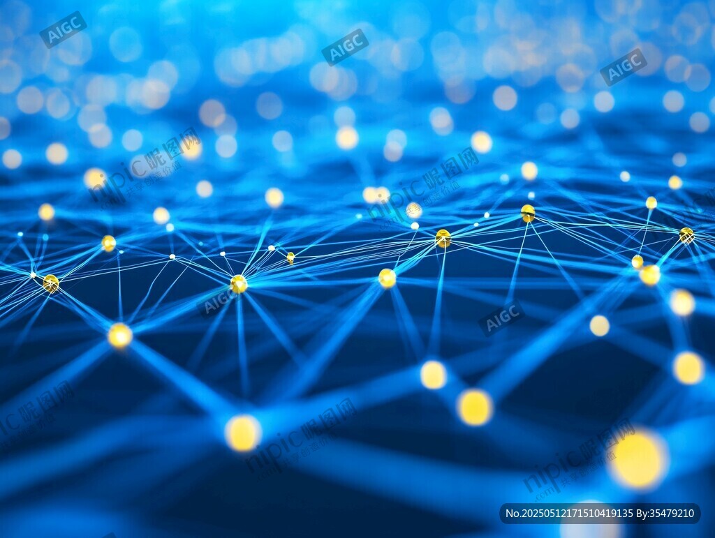 科技感網(wǎng)絡連接抽象畫面
