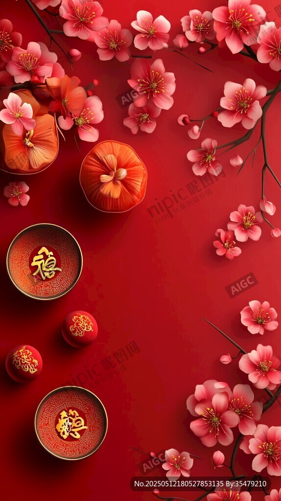 新春福運(yùn)至 繁花映紅景