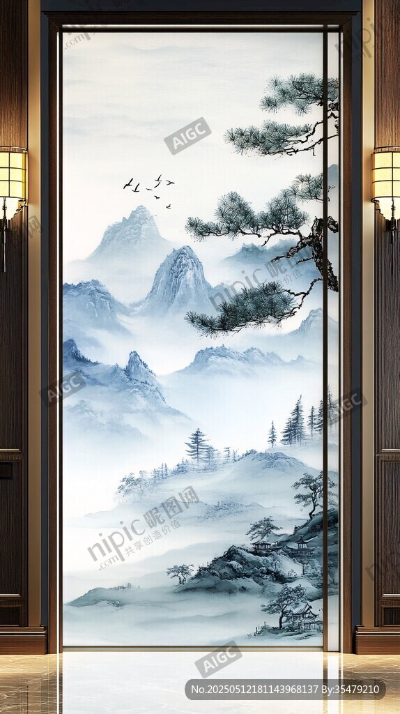 中式山水玄關(guān) 意境悠遠(yuǎn)