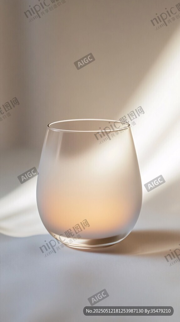 簡(jiǎn)約磨砂玻璃杯光影之美