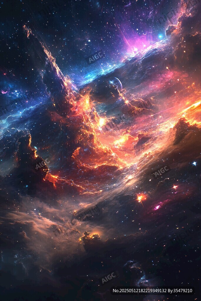 夢(mèng)幻絢麗的宇宙星云景觀