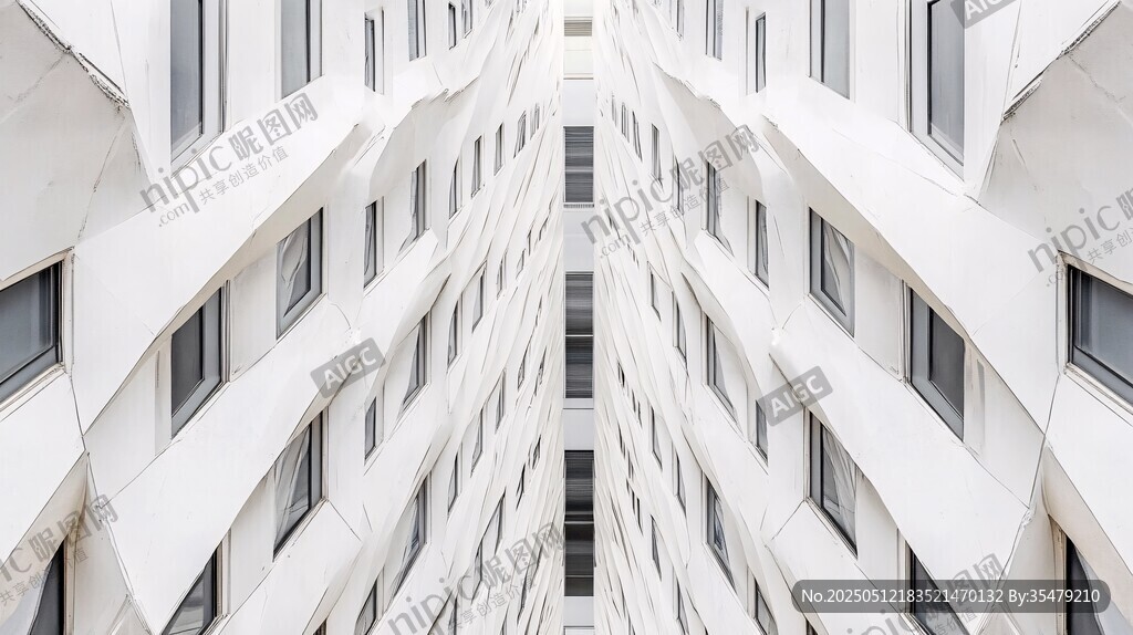 白色建筑幾何線條景觀