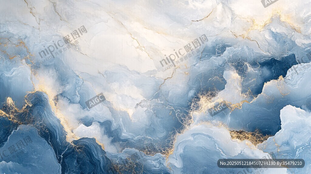夢幻云海大理石紋理背景