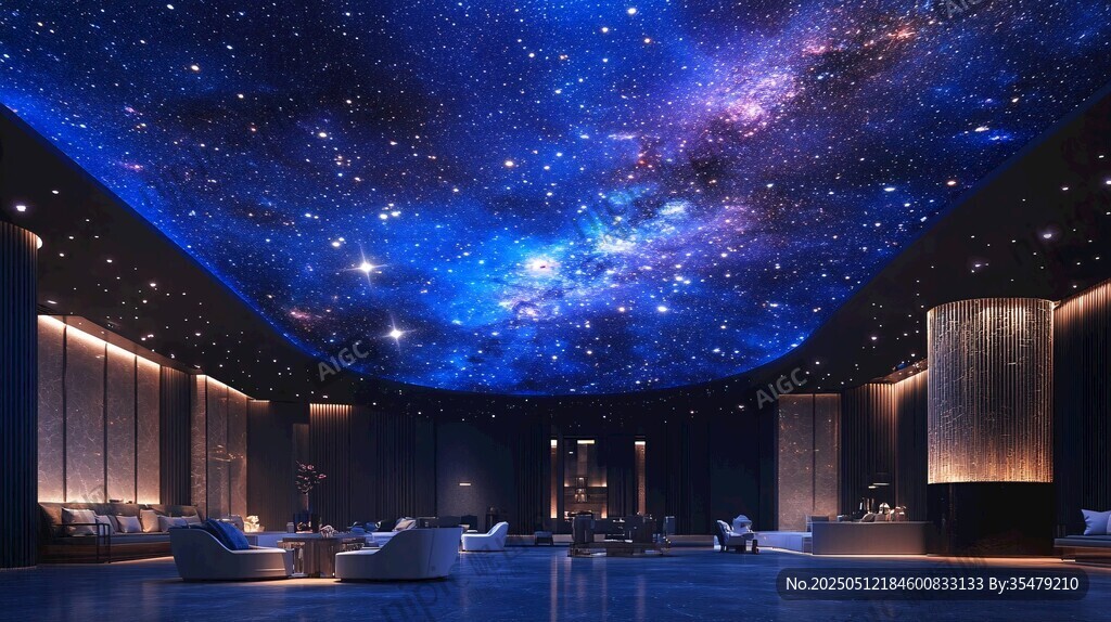 夢幻星空主題奢華休息廳
