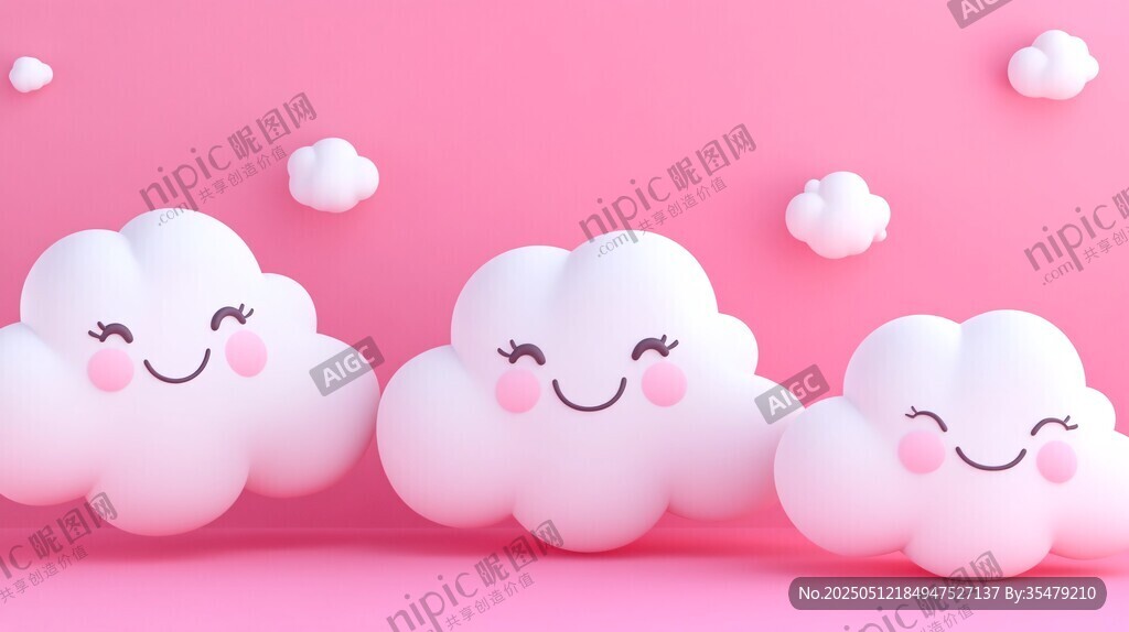 可愛云朵擺件 萌趣氛圍拉滿