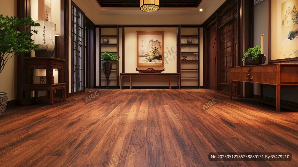 中式典雅木質(zhì)廳堂空間