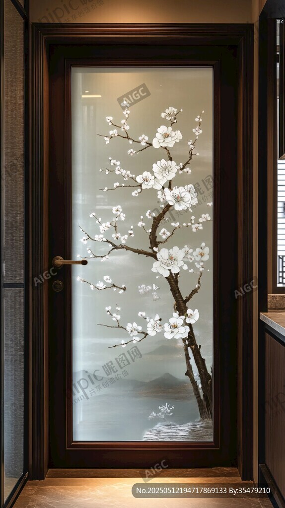 中式梅花玻璃門(mén) 雅致入戶(hù)
