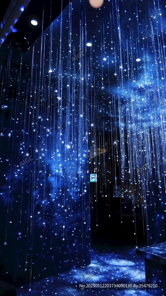 夢幻星空燈光藝術(shù)場景
