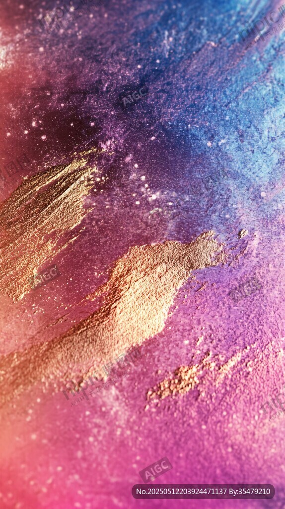 夢幻絢麗星空質感背景圖